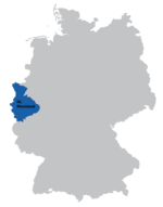 Eine Karte der Niederlassung Rheinland