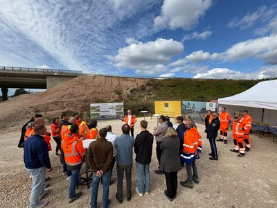 Pressetermin zur Fertigstellung der Rezatbrücke, A6 | Foto: Die Autobahn GmbH