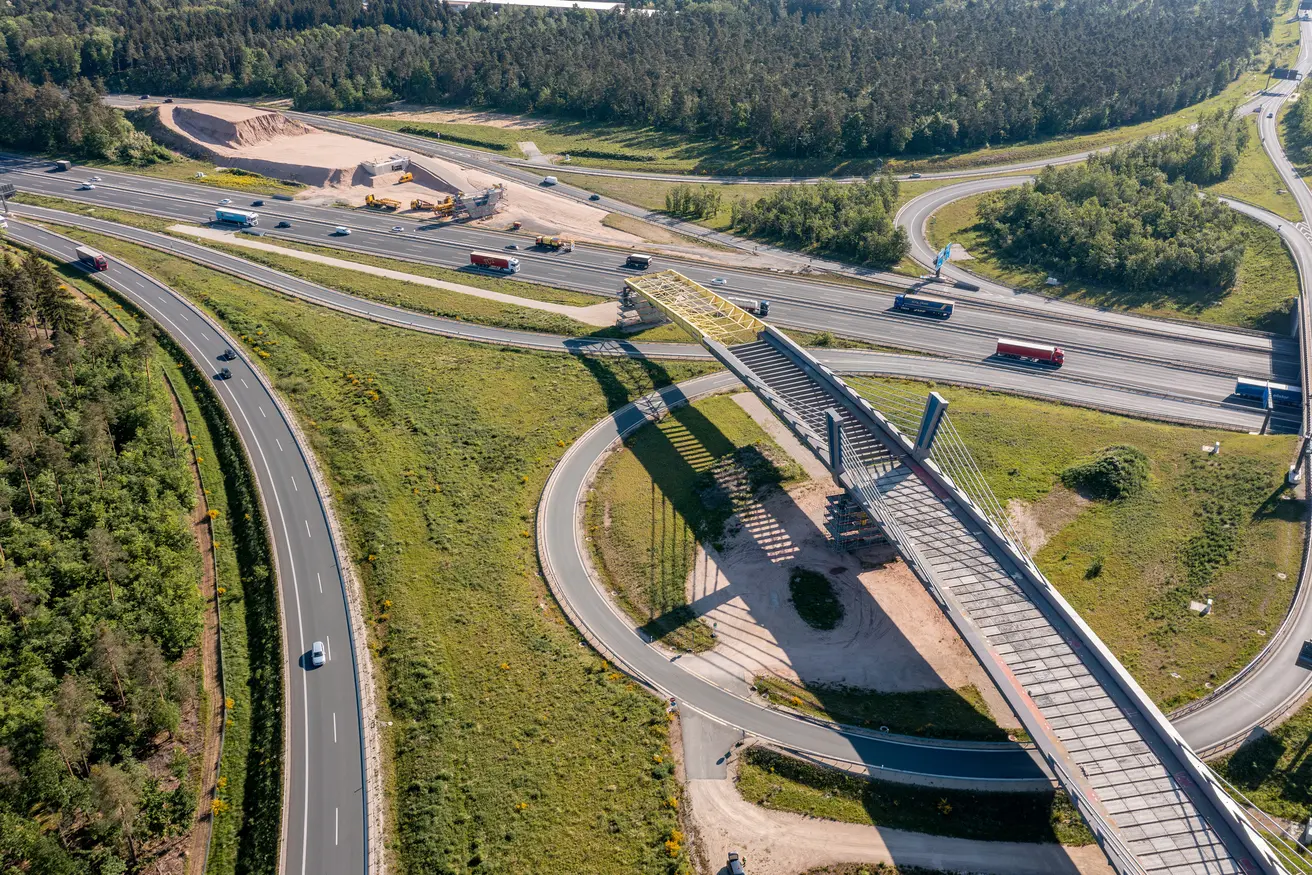 Autobahnkreuz Nürnberg-Ost (Foto: Jan R. Schäfer)