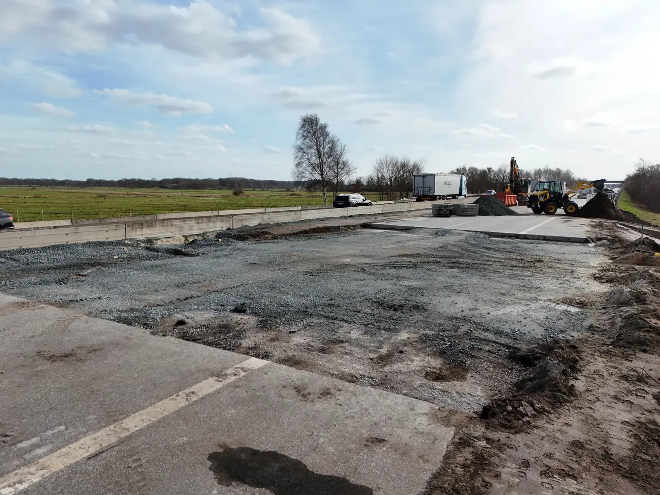 Die Fahrbahn wird in der Woche ab dem 16. März asphaltiert. © Die Autobahn GmbH des Bundes