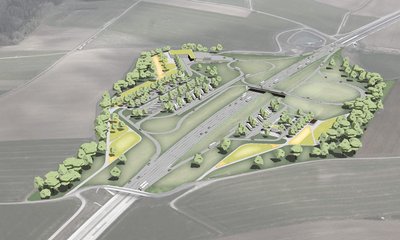 Visualisierung Neubau der Tank- und Rastanlage Coburger Land | Quelle: Ingenieurbüro Mayr