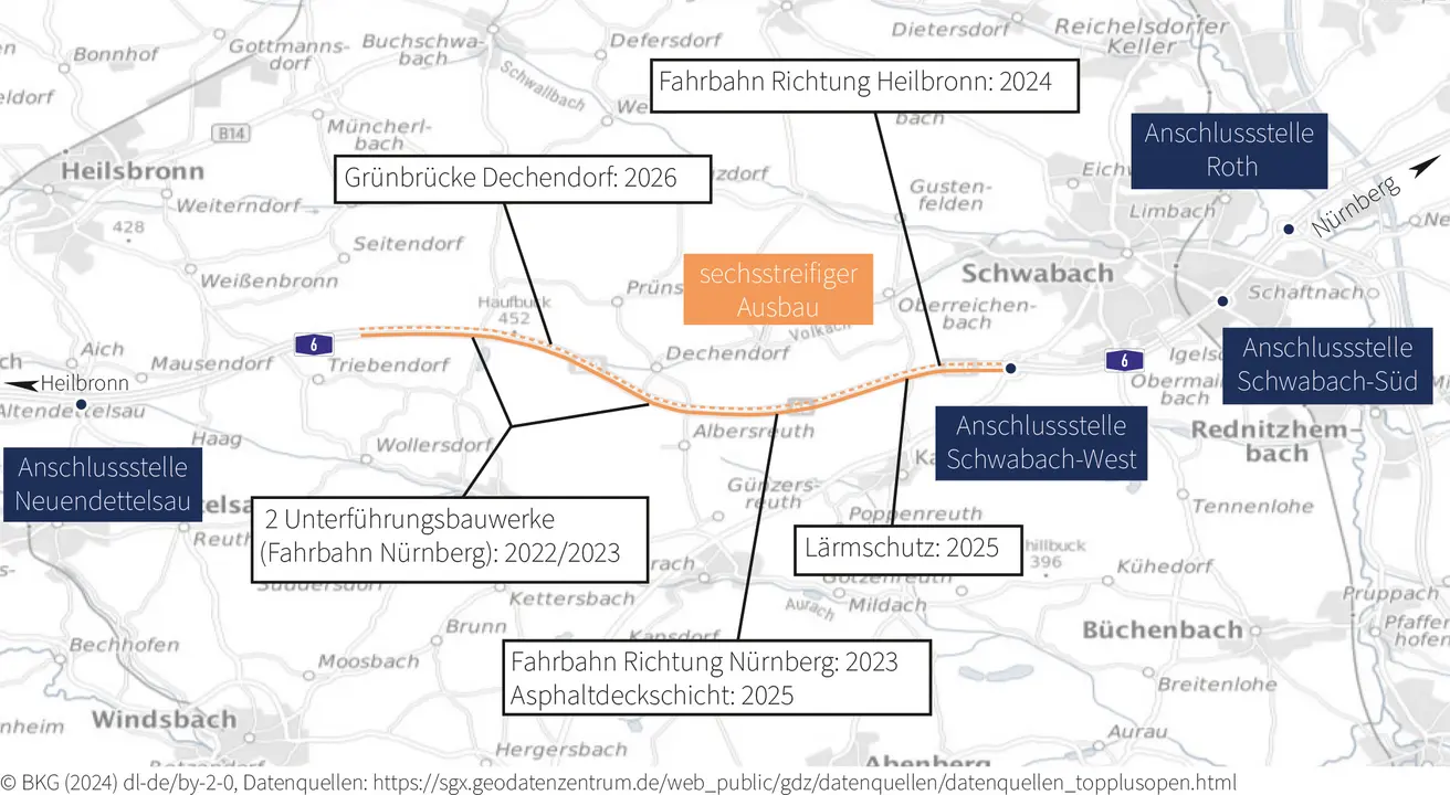 2025 10 23 Karte Triebendorf Lageplan Ausbau Triebendorf - Schwabach-West