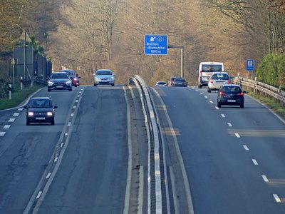 A270 Persepktive von ÜF Georg Gleistein Straße nach Westen © Die Autobahn GmbH des Bundes