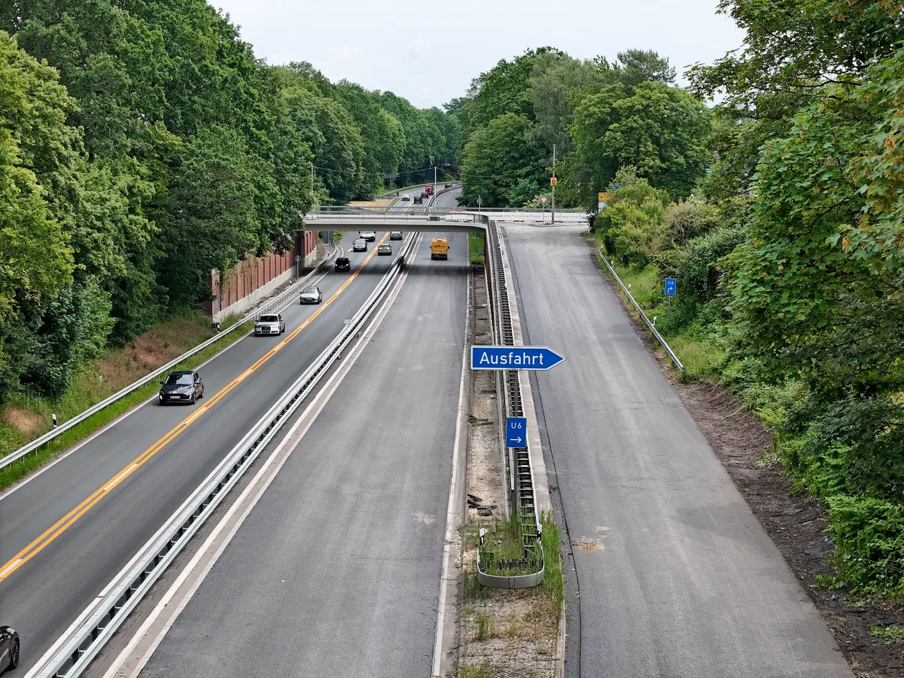 Die Baustelle im Bereich der Anschlussstelle Vegesack-Mitte/Georg-Gleistein-Straße. © Die Autobahn GmbH des Bundes