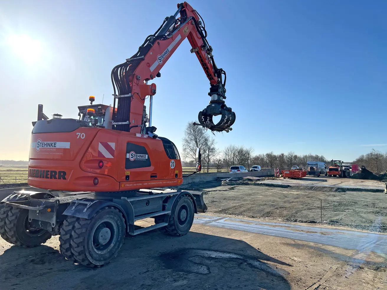 Baufahrzeuge können die geschlossene Baugrube mittlerweile wieder passieren. © Die Autobahn GmbH des Bundes