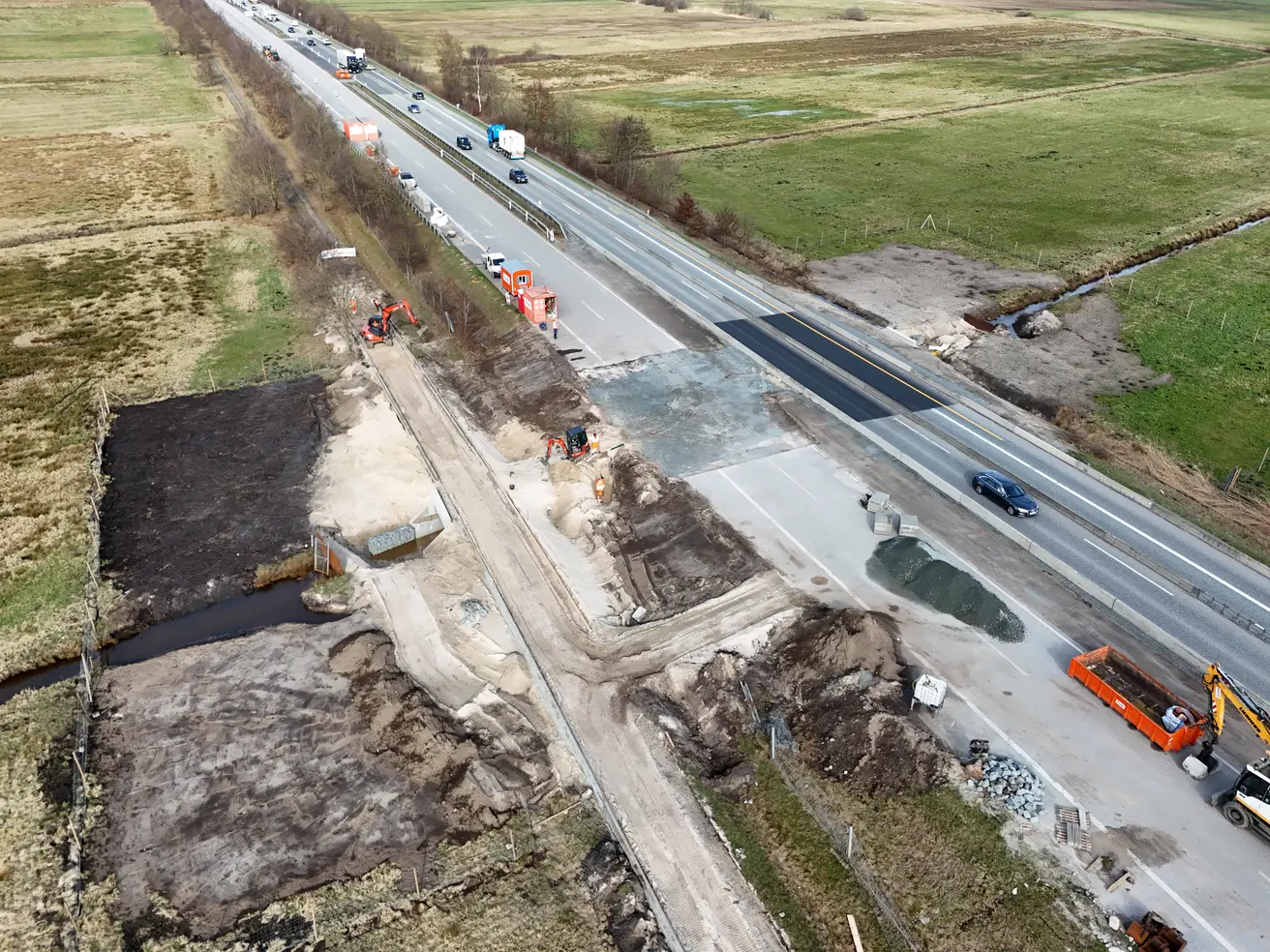 Die Baustelle aus der Vogelperspektive. © Die Autobahn GmbH des Bundes