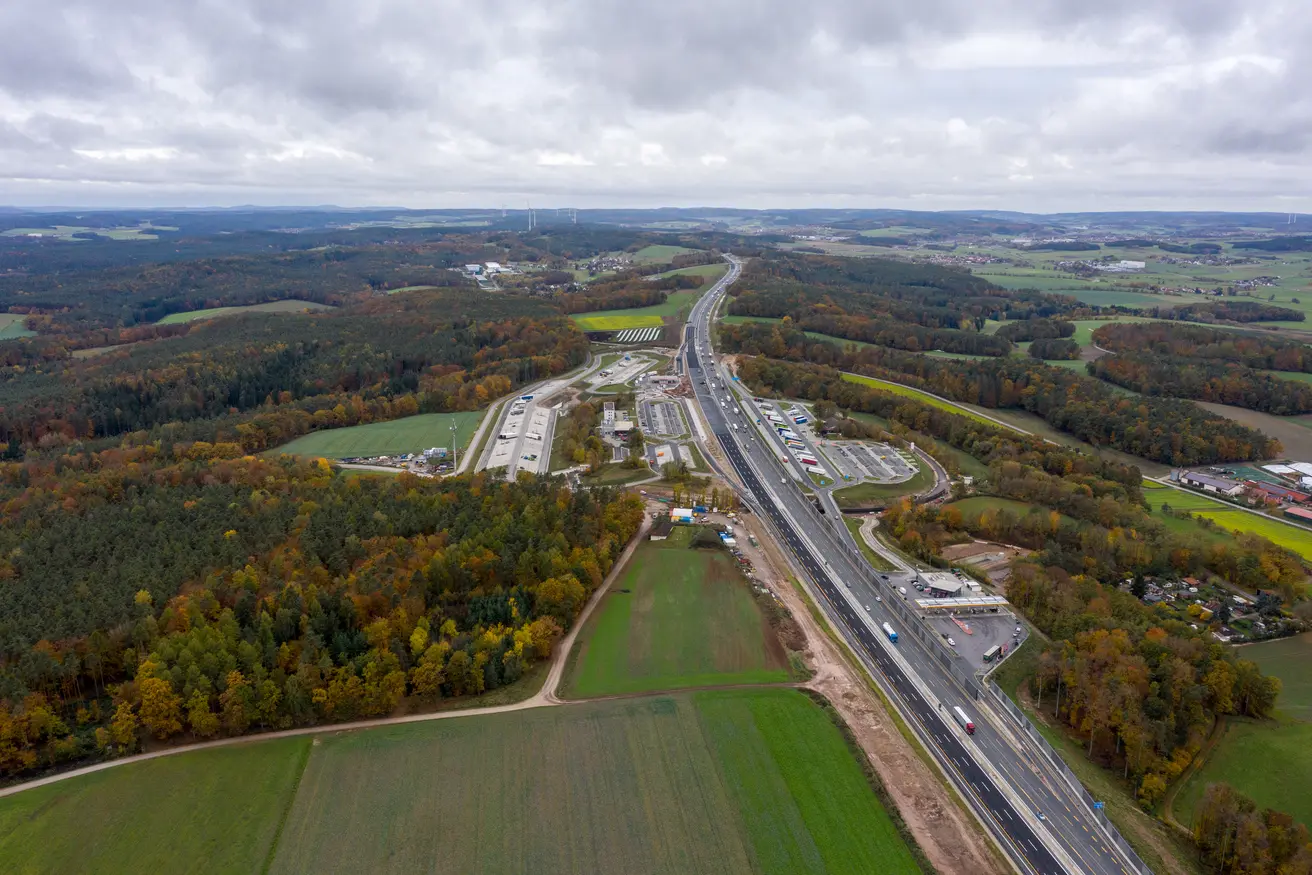 Luftaufnahme der Tank- und Rastanlage Steigerwald (Foto: A3 Steigerwald GbR)