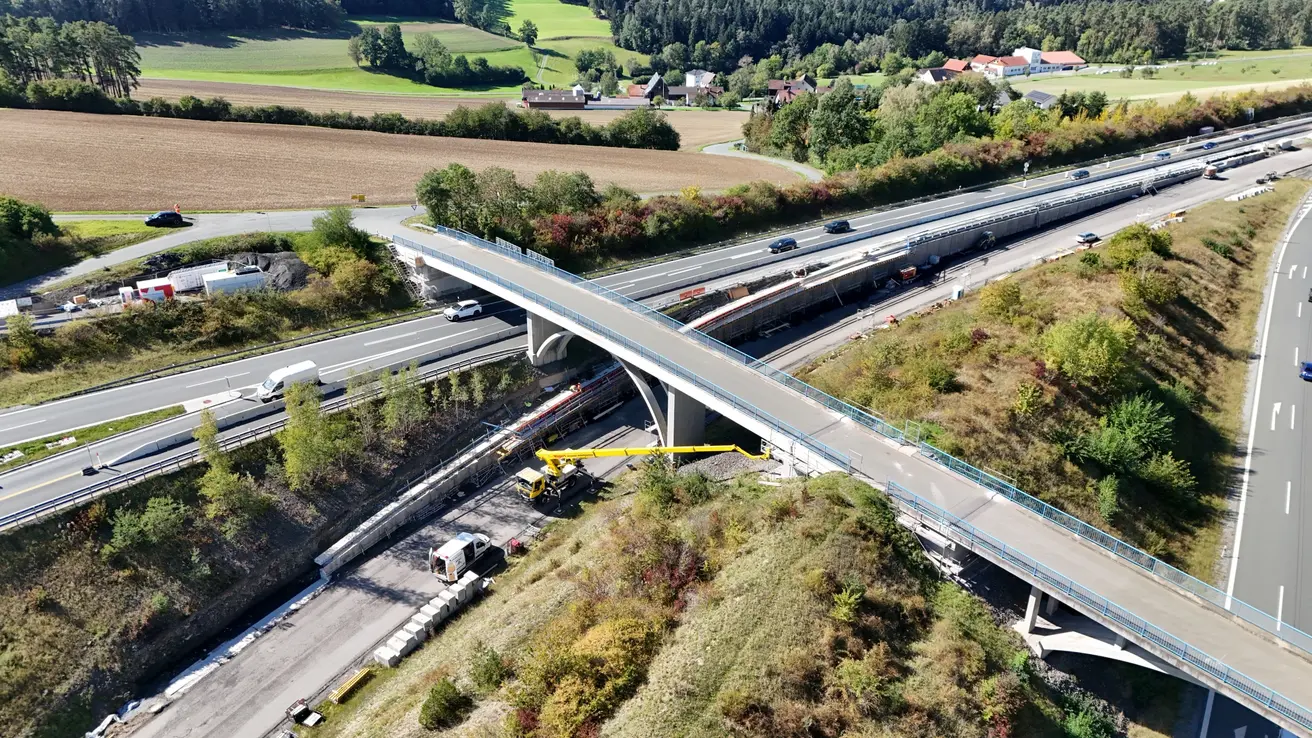Fahrbahnerneuerung am Autobahndreieck Bayreuth/Kulmbach | Foto: Autobahn GmbH