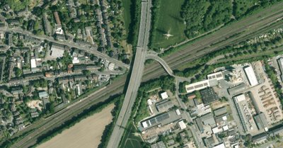 Luftbild A45-Brücke Martener Straße