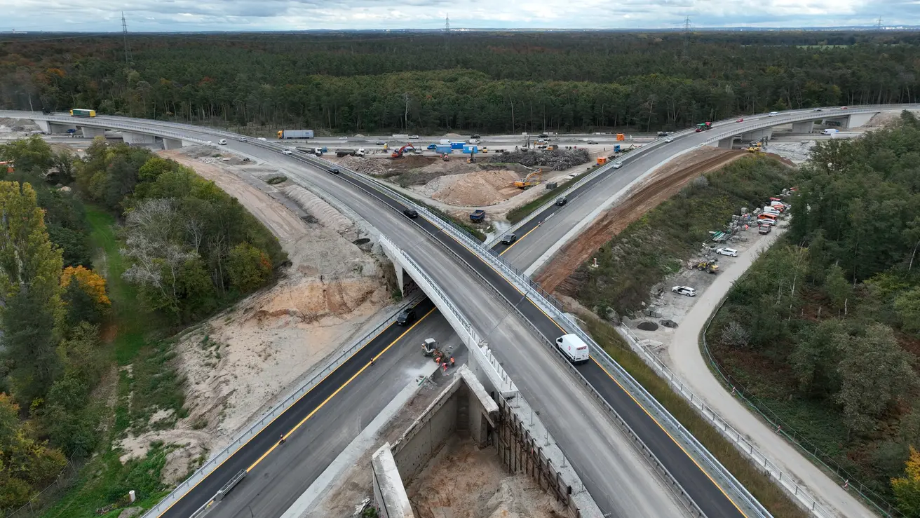 Luftbild Rüsselsheimer Dreieck