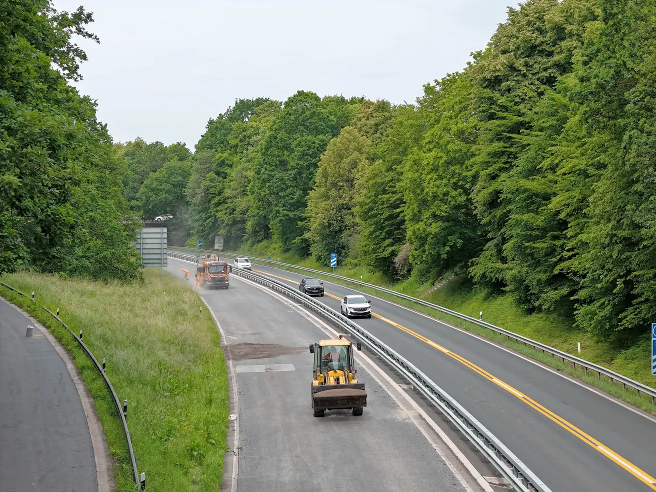 Die Arbeiten im Bereich der Auffahrt an der Löhstraße. © Die Autobahn GmbH des Bundes