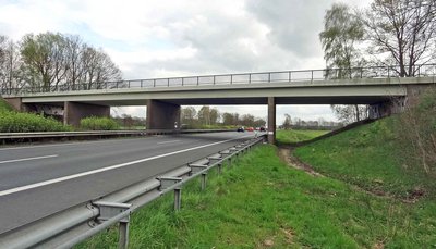 A27 bei Langwedel-Dahlbrügge, Überführung der K10 (Hollenstraße) © Die Autobahn GmbH des Bundes