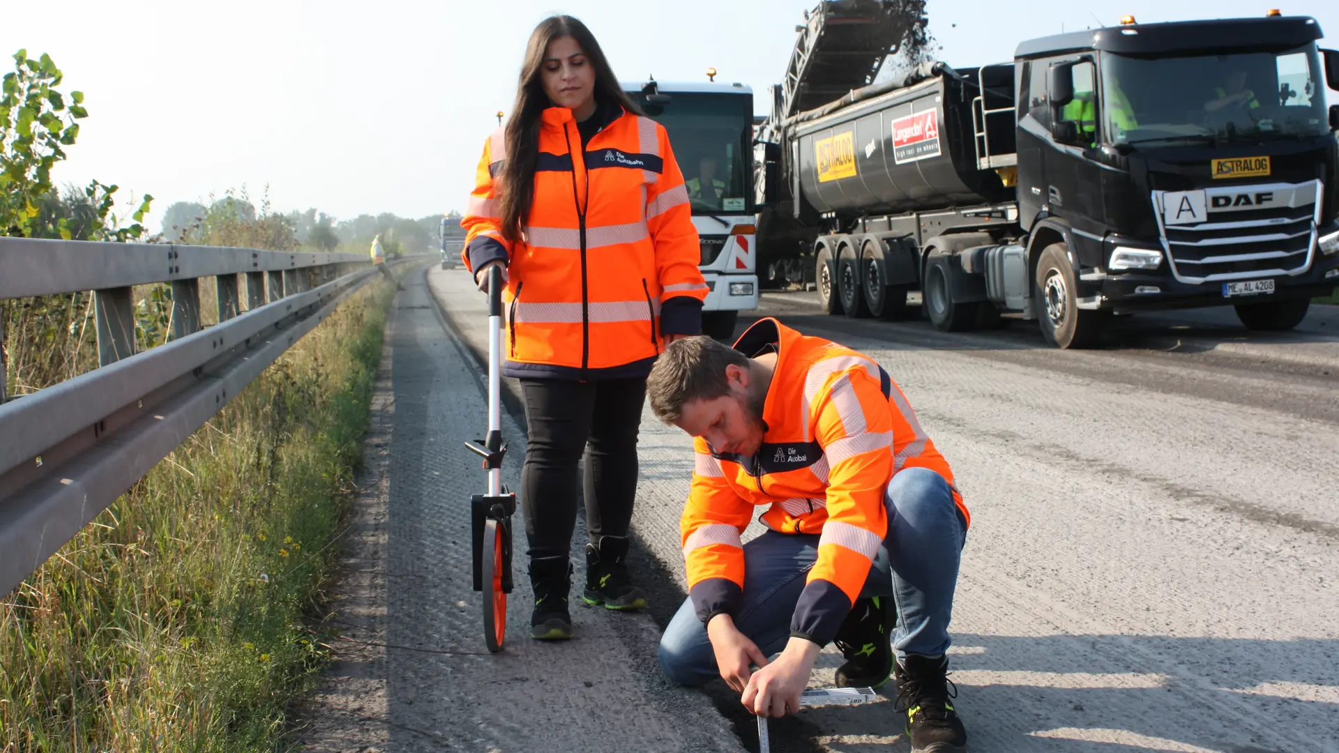 Bauüberwacher auf der A3