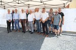 A73, Pressetermin zur Baumaßnahme „Neubau der Tank- und Rastanlage Coburger Land“; die Redner (Thomas Pfeifer, Direktor der Niederlassung Nordbayern; Bernd Höfer, Erster Bürgermeister der Gemeinde Meeder; Dirk Brandenburger, Technischer Geschäftsführer der Autobahn GmbH ) u. a. mit Martin Stingl, Erster Stellvertreter des Landrates Coburg; Martin Mittag, MdL und den Gemeinderäten | Quelle: Die Autobahn GmbH