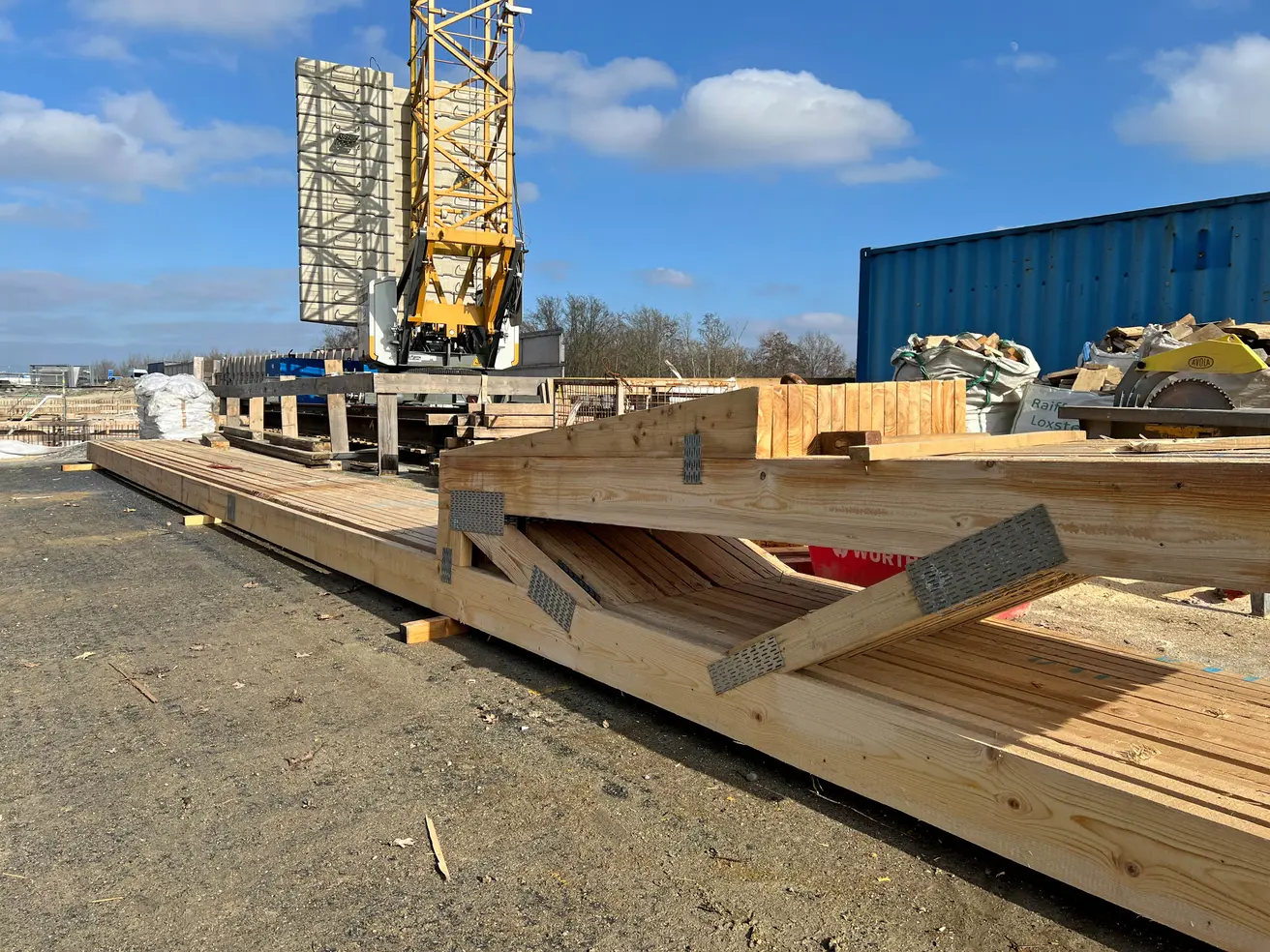 Einige der Elemente für die Verschalung des Überbaus. © Die Autobahn GmbH des Bundes Einige der Elemente für die Verschalung des Überbaus. © Die Autobahn GmbH des Bundes