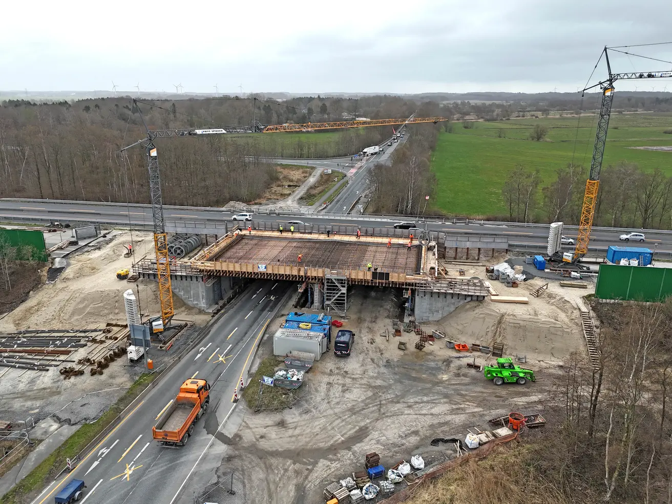 Die Baustelle aus der Vogelperspektive. © Die Autobahn GmbH des Bundes Die Baustelle aus der Vogelperspektive. © Die Autobahn GmbH des Bundes