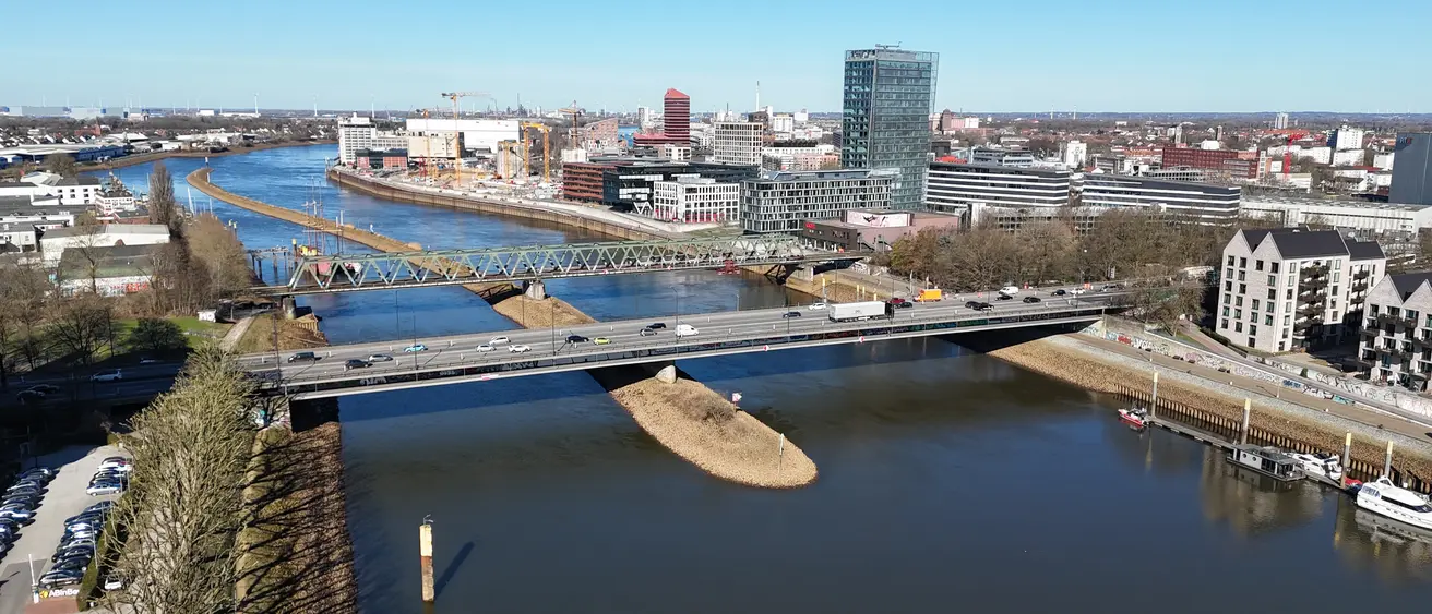 Die Stephanibrücke in Bremen. © Die Autobahn GmbH des Bundes