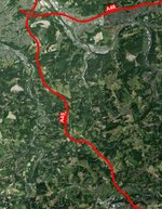 Kartenausschnitt A45 Lüdenscheid-Nord bis Kreuz Hagen
