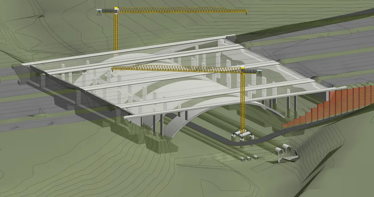 Visualisierung Schwarzachbrücke