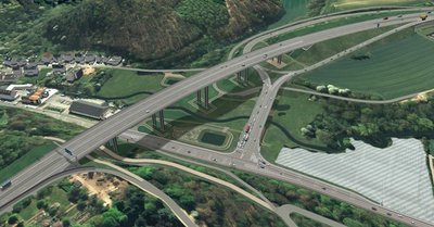 Die Autobahn GmbH, Niederlassung Westfalen, baut das Autobahnkreuz Bad Oeynhausen um und erneuert die Strecke und alle Bauwerke bis zur Anschlussstelle Porta Westfalica.