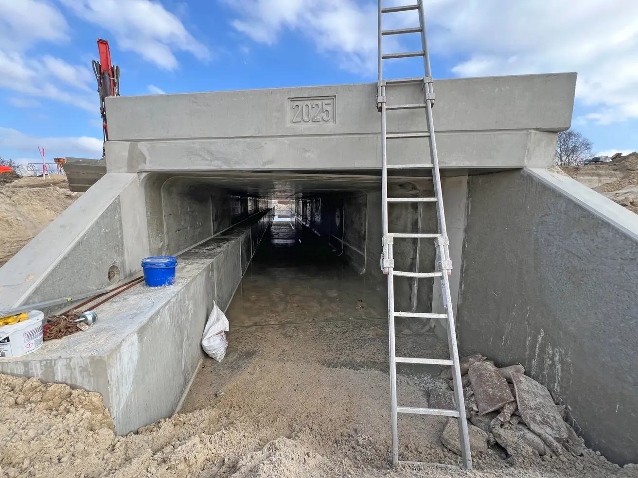 Die Westseite des Durchlasses. © Die Autobahn GmbH des Bundes