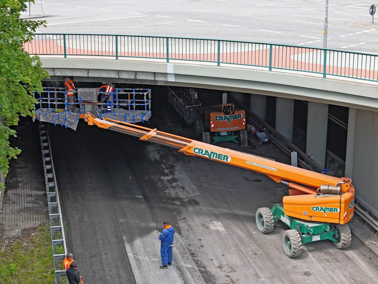 An mehreren Bauwerken laufen die Beschichtungsarbeiten noch. © Die Autobahn GmbH des Bundes