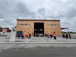 251008_SchluesselUebergabe_SalzHalle_AMElmshorn_Aussen Außenansicht der neuen Salzhalle auf dem Betriebshof der Autobahnmeisterei (AM) Elmshorn