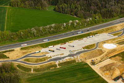 Luftaufnahme der PWC-Anlage Berg (Foto: FrankenAir)