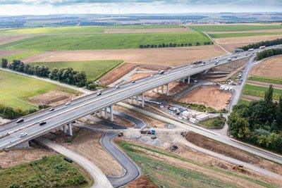 Luftaufnahmen der Talbrücke Stettbach (Foto: Jan R. Schäfer)