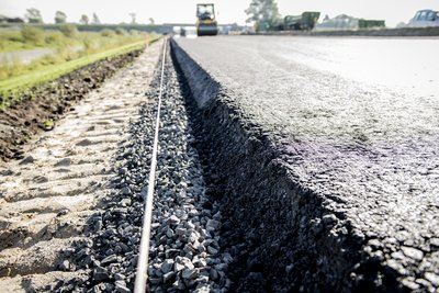 Asphalt-Einbau | Symbolbild