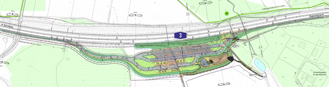 Lageplan PWC-Anlage bei Pilsach